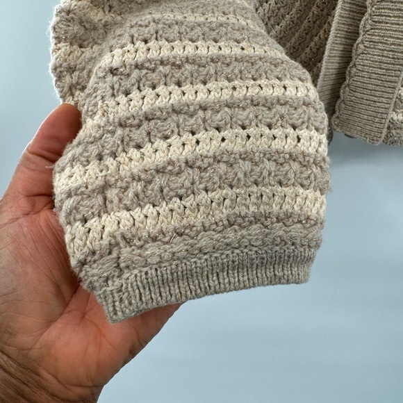 Anthropologie sleeping on snow brown sweater tie front size XS cardigan - Picture 5 of 12